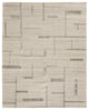 Longridge T8002 Modern/Casual/Scandinavian Area Rug, Ivory/Tan, 9'x12'