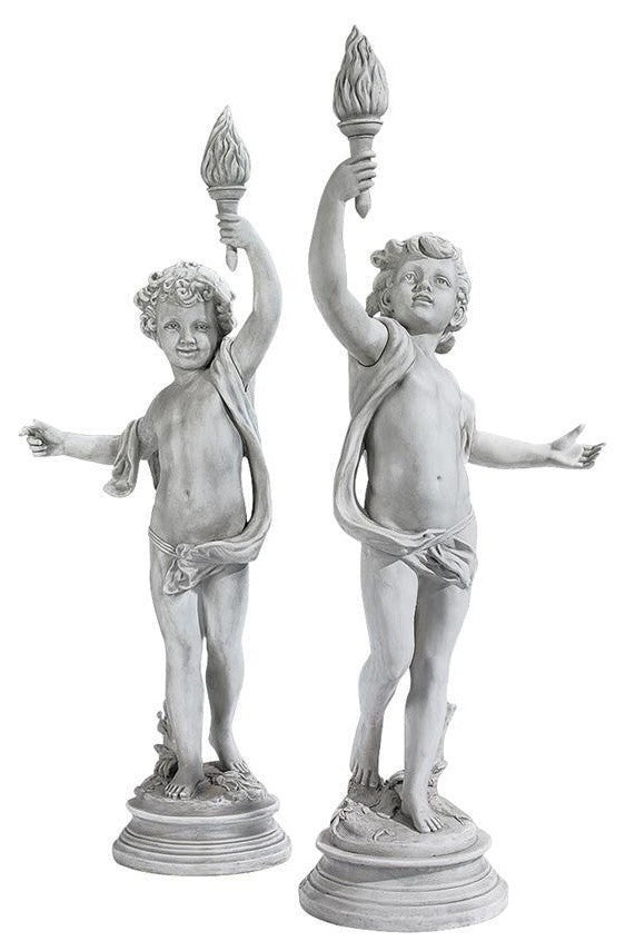 Set of 2 Lighting The Heavens Cherubs