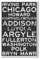 Chicago Signs - NEW World Travel City Train Station Sign Poster