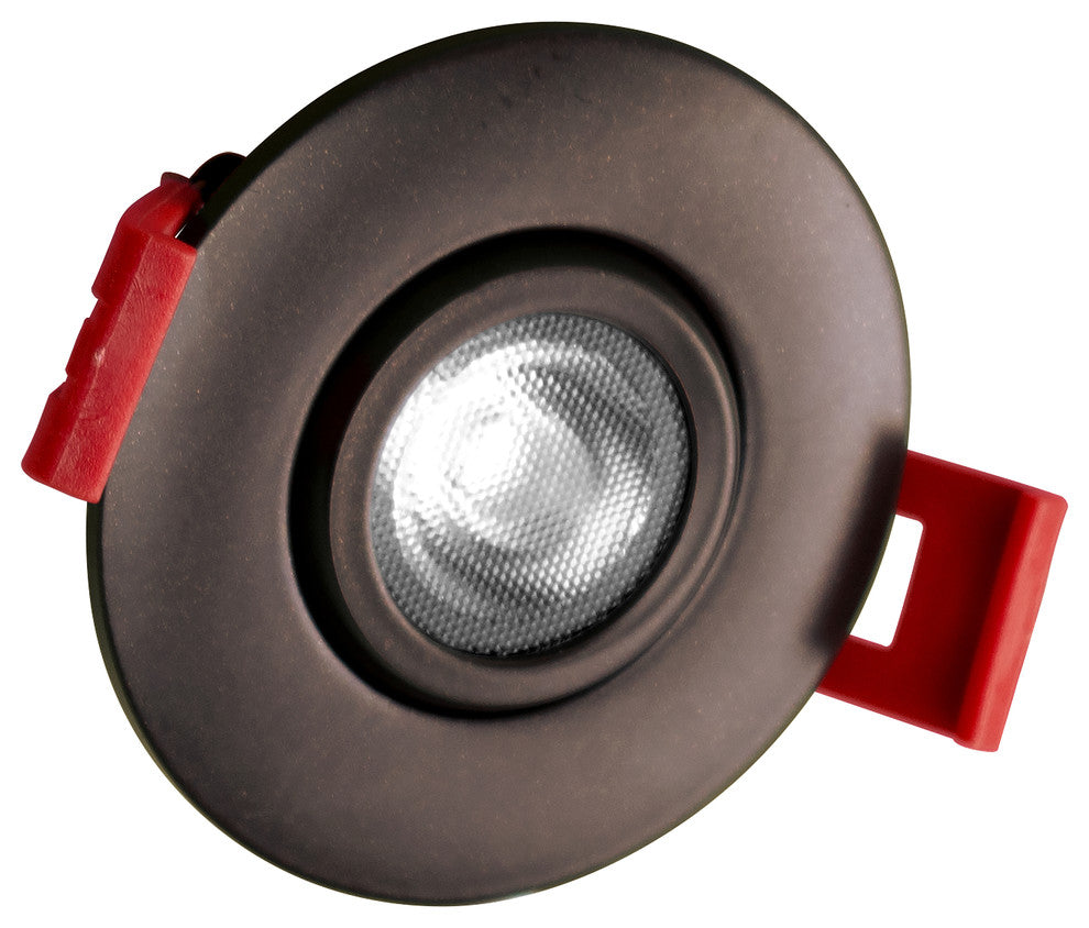 2" LED Gimbal Recessed Downlight, Oil-Rubbed Bronze, 2700k
