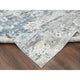 Shadow White Hand Knotted Undyed Wool Nepali Oriental Rug, 9'3"x12'