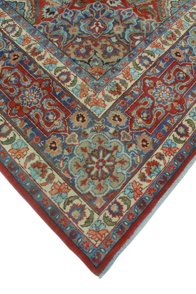 Fine Vintage Distressed Elissa Rust/Beige Rug, 9'3 x 12'5