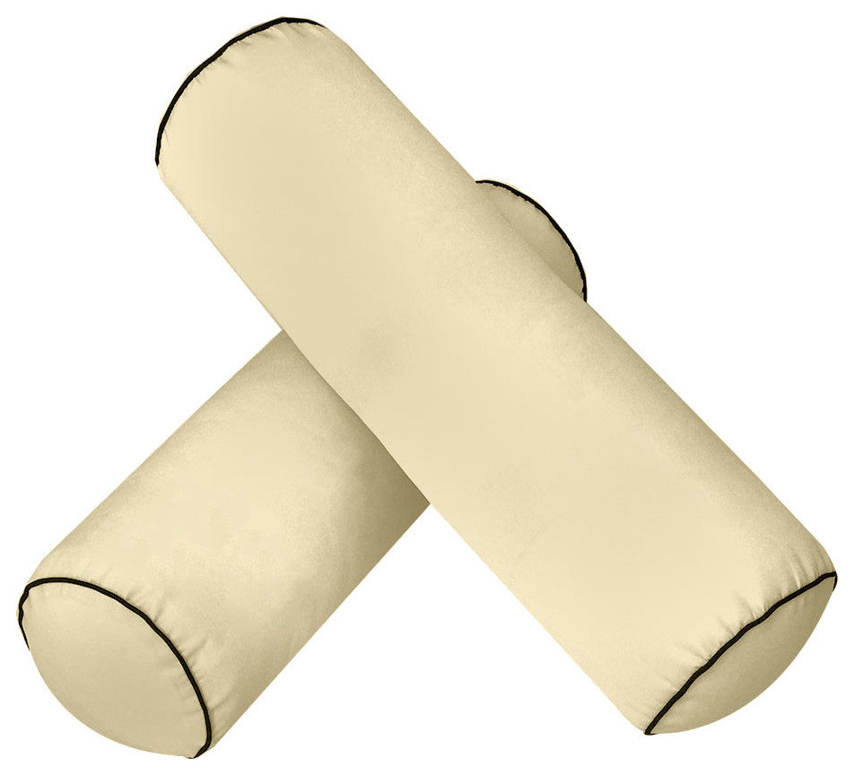 S3 Crib Size 6PC ContrastPipe Daybed Mattress Cushion Bolster Complete Set AD103