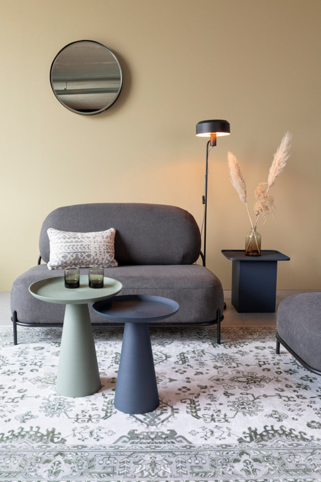 Modern Pedestal Side Table M | DF Ringar, Blue