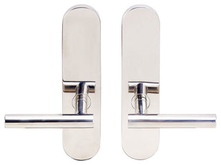 Copenhagen Lever, Full Dummy Tubular Pair, Right Hand, Polished Stainless Steel