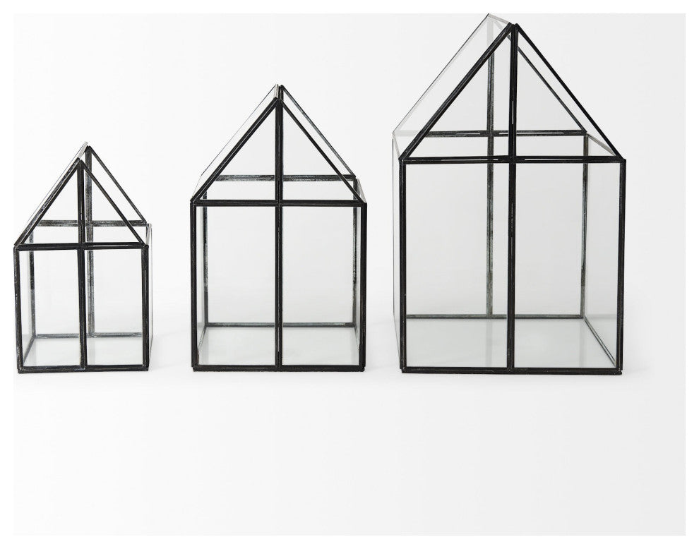 House Shaped Glass Terrarium