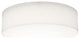 Anton 19'' Flush Mount, Linen White Shade
