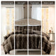 Madison Park Zuri Long Faux Fur 4-Piece Comforter Set, Brown, King