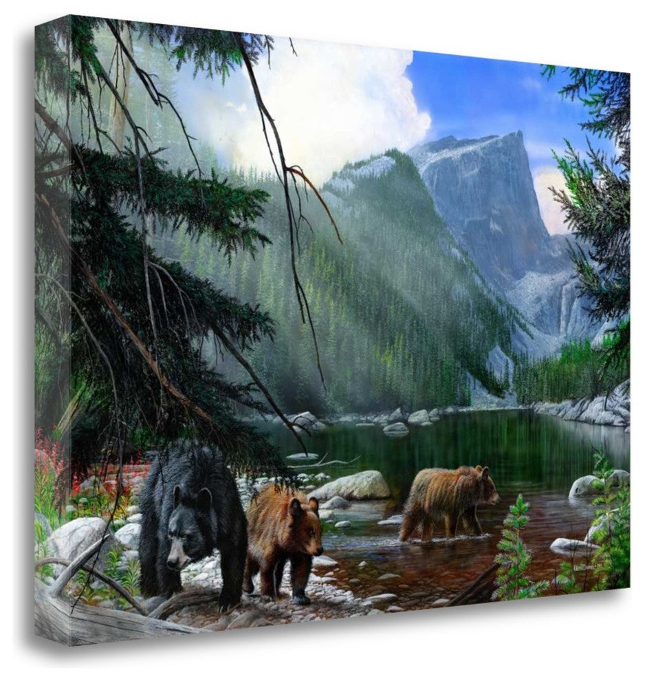 "Foraging The Shalllow Water" By Kevin Daniel, Giclee on Gallery Wrap Canvas