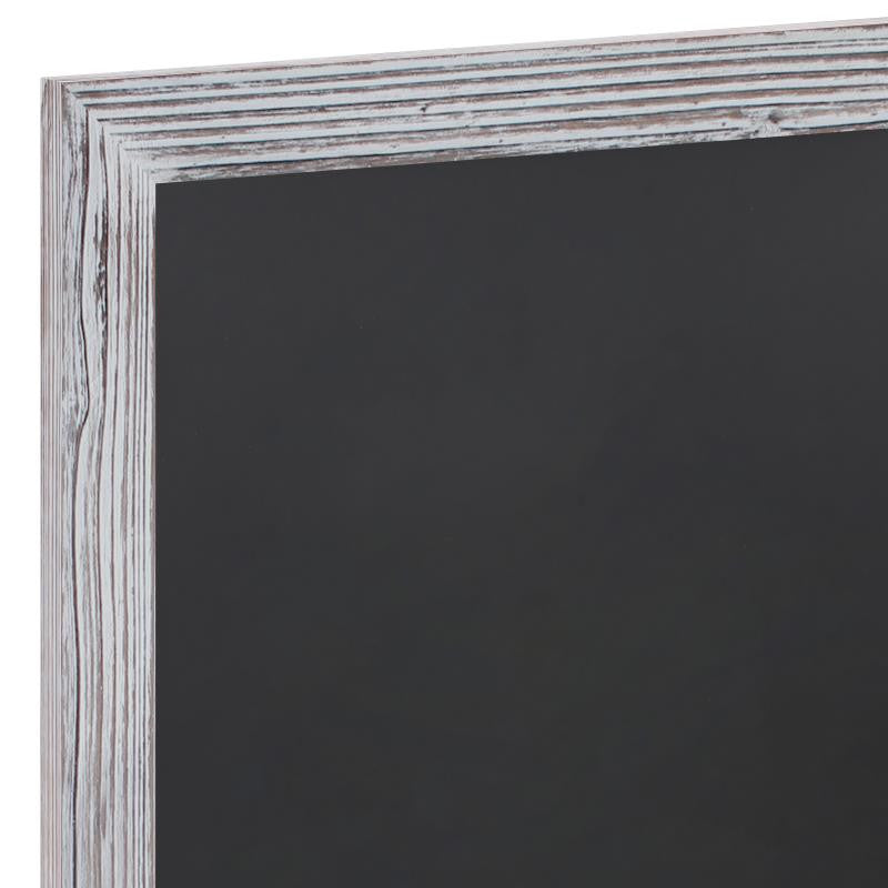 Canterbury Wall Mount Magnetic Chalkboard Sign Set-20" x 30", White Washed, 20" X 30"