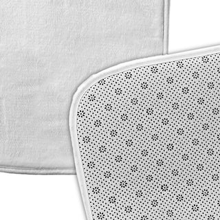 34" x 21" Monochrome Bunny Bathmat, Explorer Blue