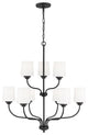 Sea Gull Windom 9-Light Chandelier Midnight Black