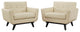 Modway Engage Leather Sofa Set, Beige