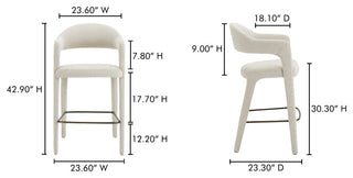Martens Bar Stool Beige