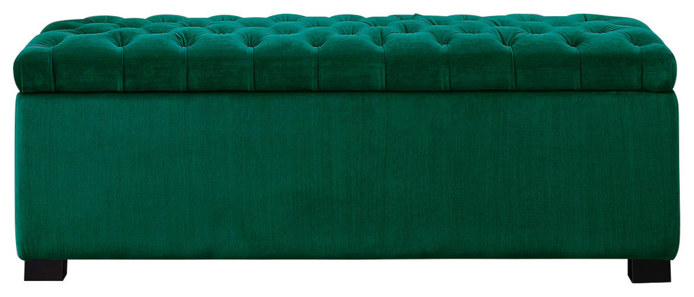 Picket House Furnishings Carson Shoe Storage Bench, Emerald