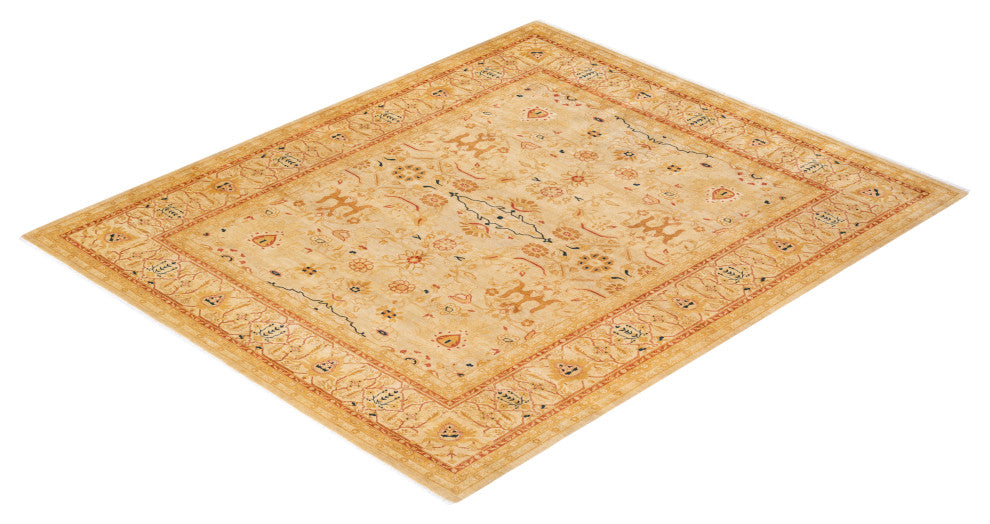 Mogul, One-of-a-Kind Hand-Knotted Area Rug, Ivory, 8' 3" x 10' 1"