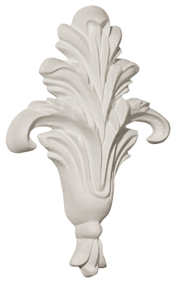 3"W x 4 1/2"H x 1/2"P Small Foliage Onlay