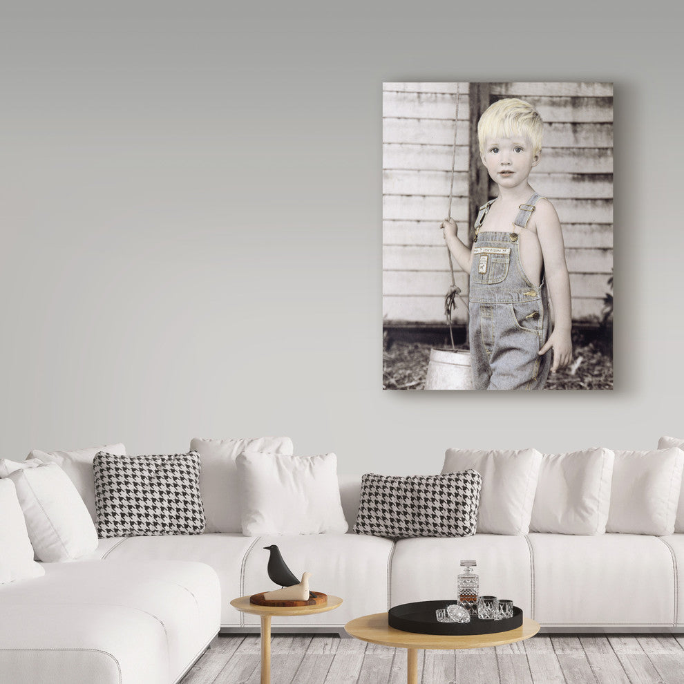 Sharon Forbes 'Little Boy Blue' Canvas Art, 19"x14"