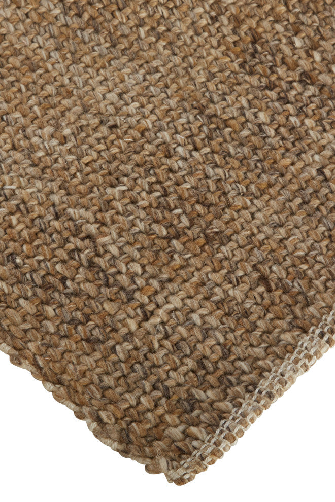 Weave & Wander Siona Space Dyed Flatweave Rug, Brown, 9' X 12'