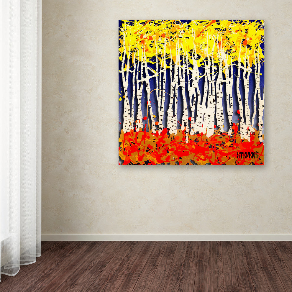 ''White Aspens'' Canvas Art by Roderick Stevens