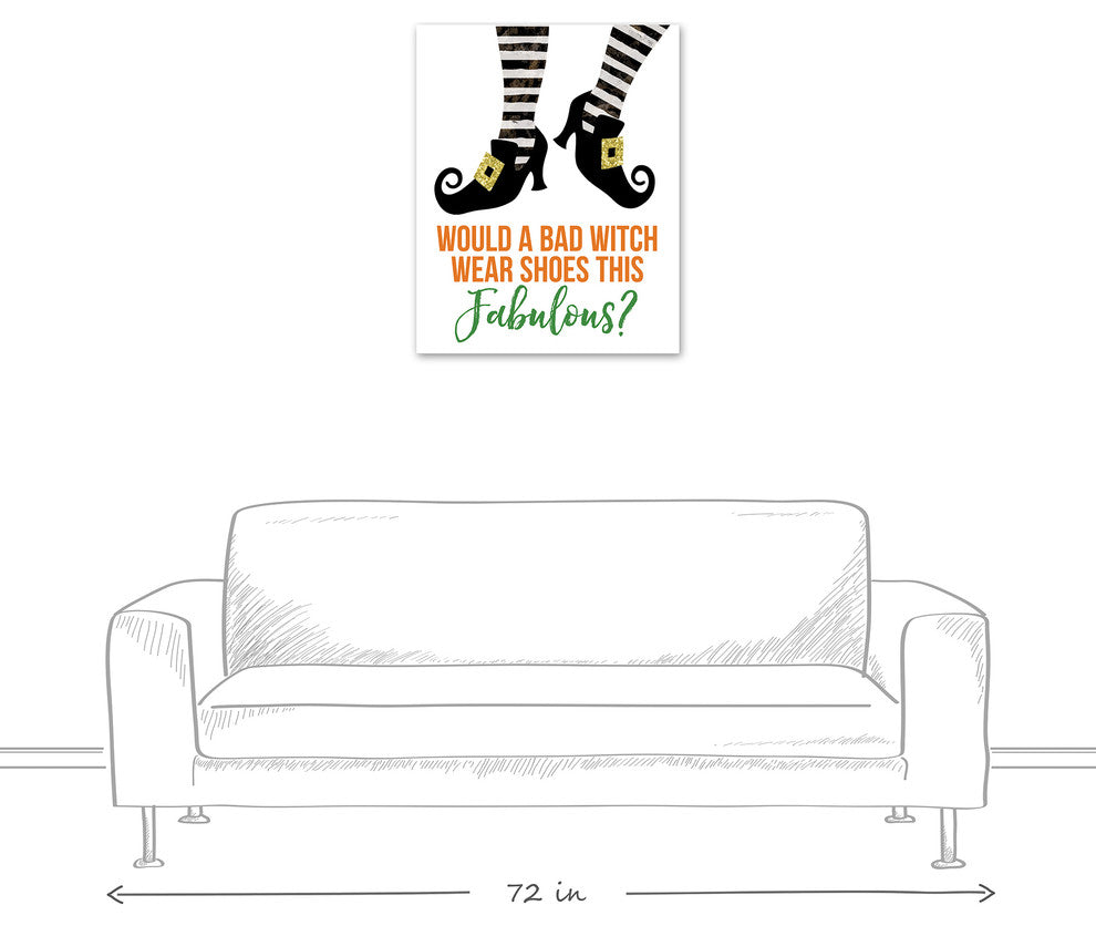Bad Witch Fabulous Shoes 24x30 Canvas Wall Art