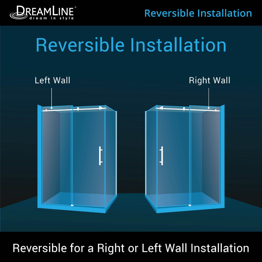 Dreamline Enigma Air 60-3/8"x34-3/4" Frameless Shower Enclosure