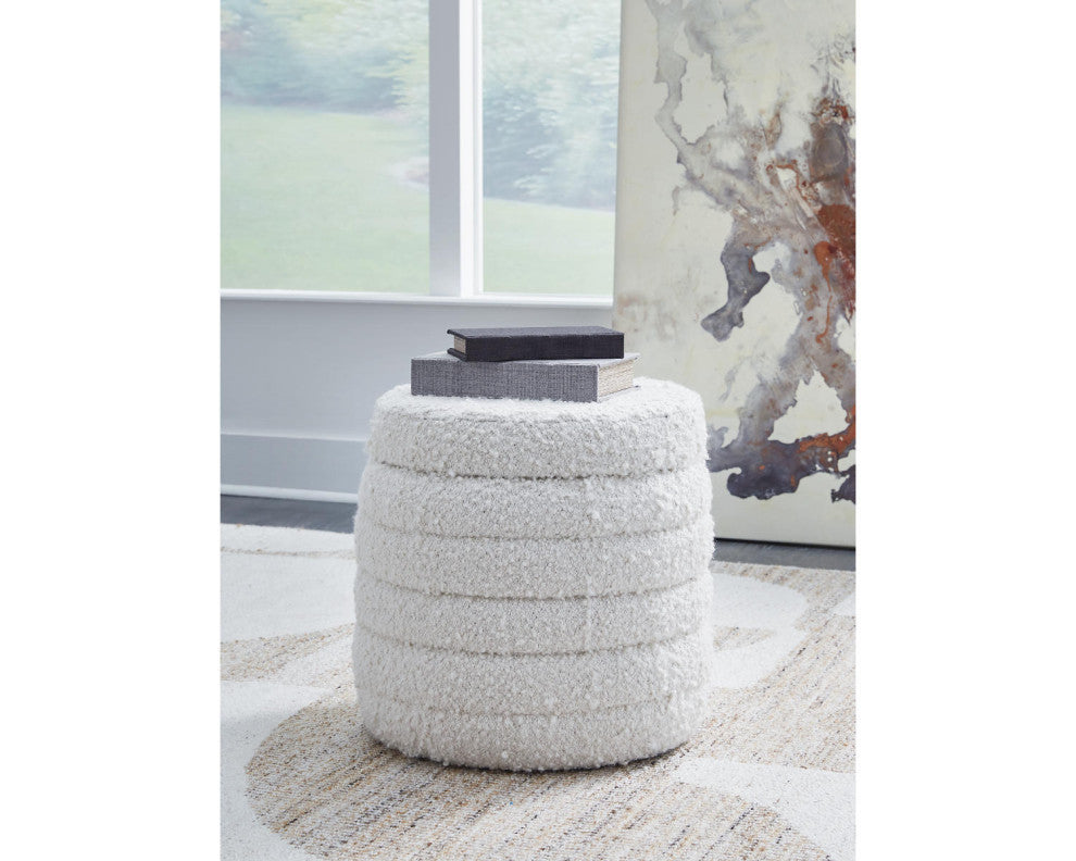 Duntler Ivory Storage Ottoman