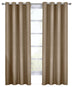 100% Blackout Diamond Woven Drapes, 2PC, Taupe, 108"x96"