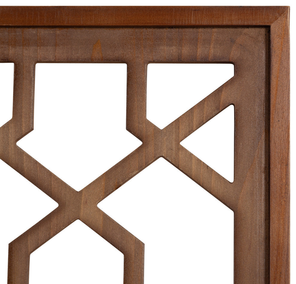 Elbridge Wall Art Plaque, Brown 12x32