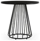 Modern Outdoor Patio Gale Stainless Steel Dining Set - Black