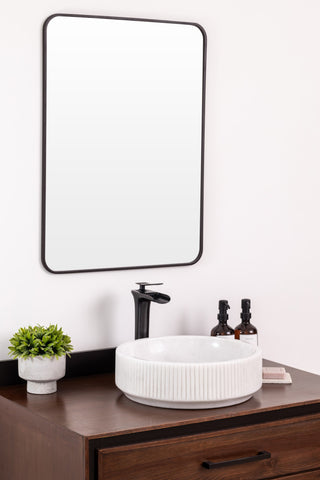 Natural Stone Vessel Bathroom Sink, Burj Blanc Marble