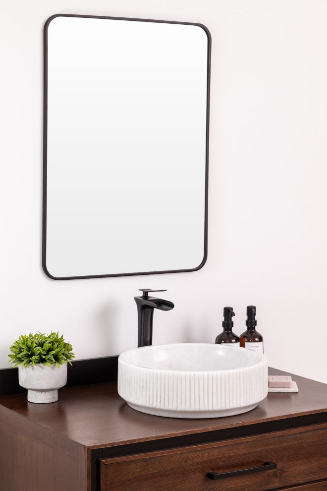 Natural Stone Vessel Bathroom Sink, Burj Blanc Marble