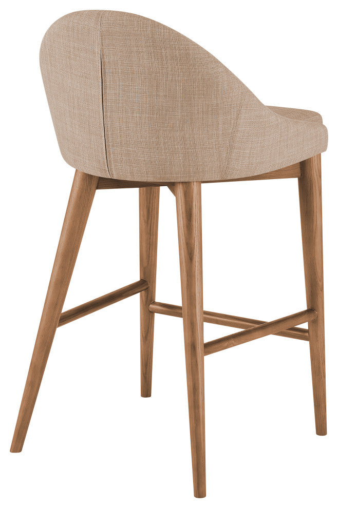Baruch Counter Stool, Tan/Walnut