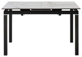 Giana Extendable Dining Table, Stone and Metal