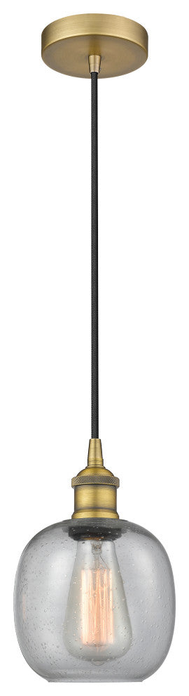 Innovations 616-1P-BB-G104 1-Light Mini Pendant, Brushed Brass