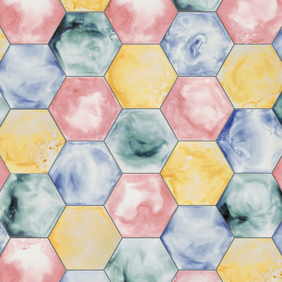 Raktion Hex Porcelain Floor and Wall Tile Sample