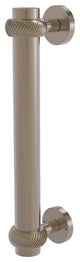 8" Door Pull With Twist Accents, Antique Pewter