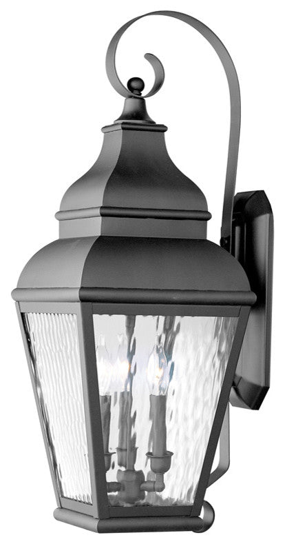 Exeter Outdoor Wall Lantern, Black