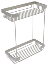 Double Tier Toiletry Shower Basket, Satin Nickel