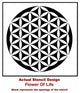 Mandala Stencil Flower of Life, Reusable For Walls, 20"
