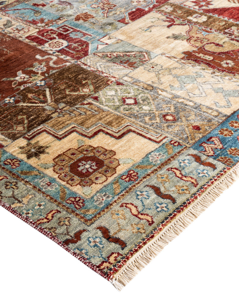 Patchwork One-of-a-Kind Hand-Knotted Area Rug - Multi, 9' 0" x 12' 0"