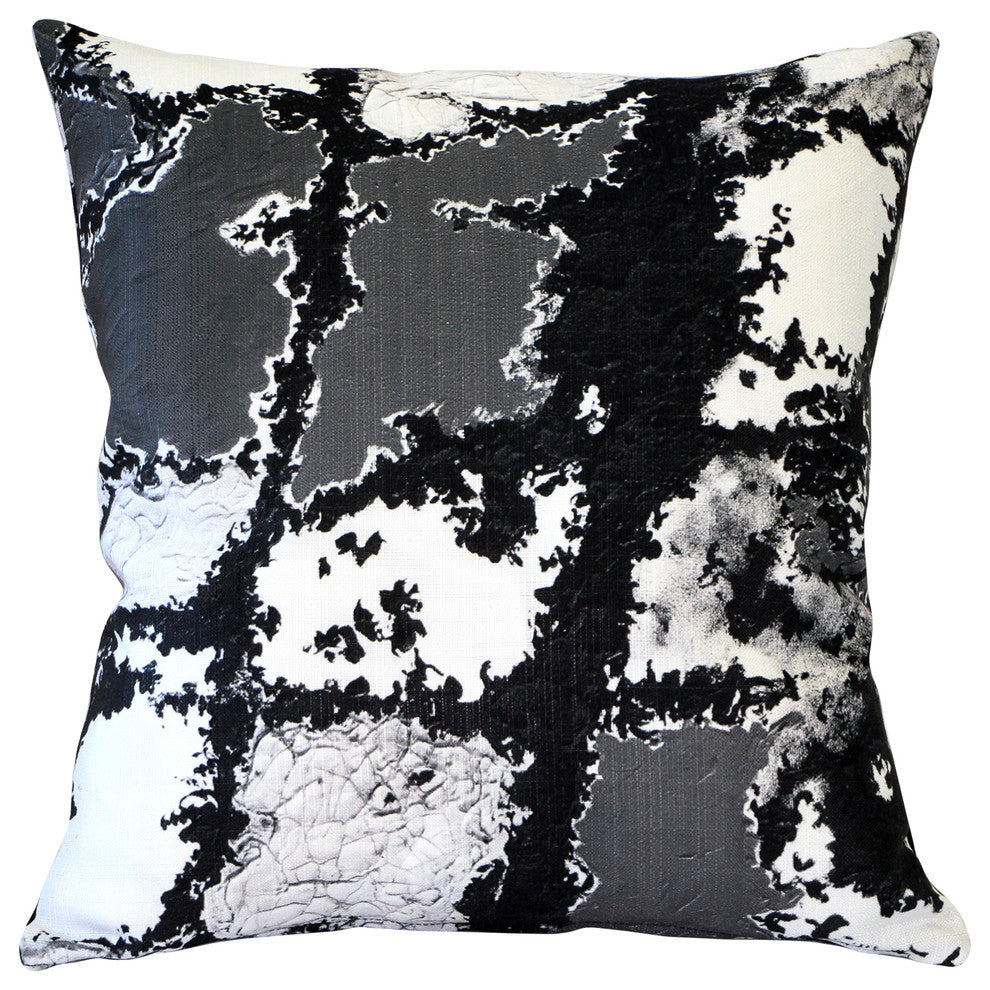 Terrain Collection Throw Pillows, Multicolor, 19"x19", Slate Steps