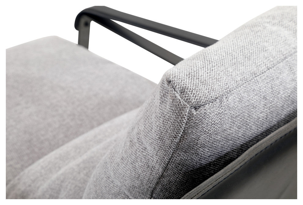 Connor Fabric Club Chair Snowfolds Gray