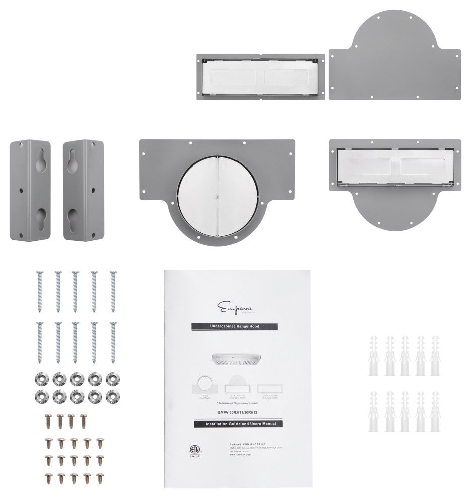 36 In. 500 CFM Ducted Under Cabinet Range Hood With Sealed Aluminum Motor