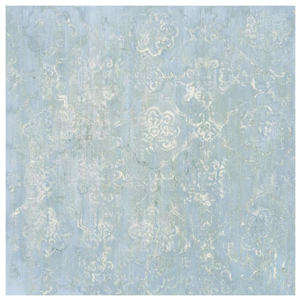 "Narcissus Orchid Cool Pattern I Blue" Paper Print by Cheri Blum, 38"x38"