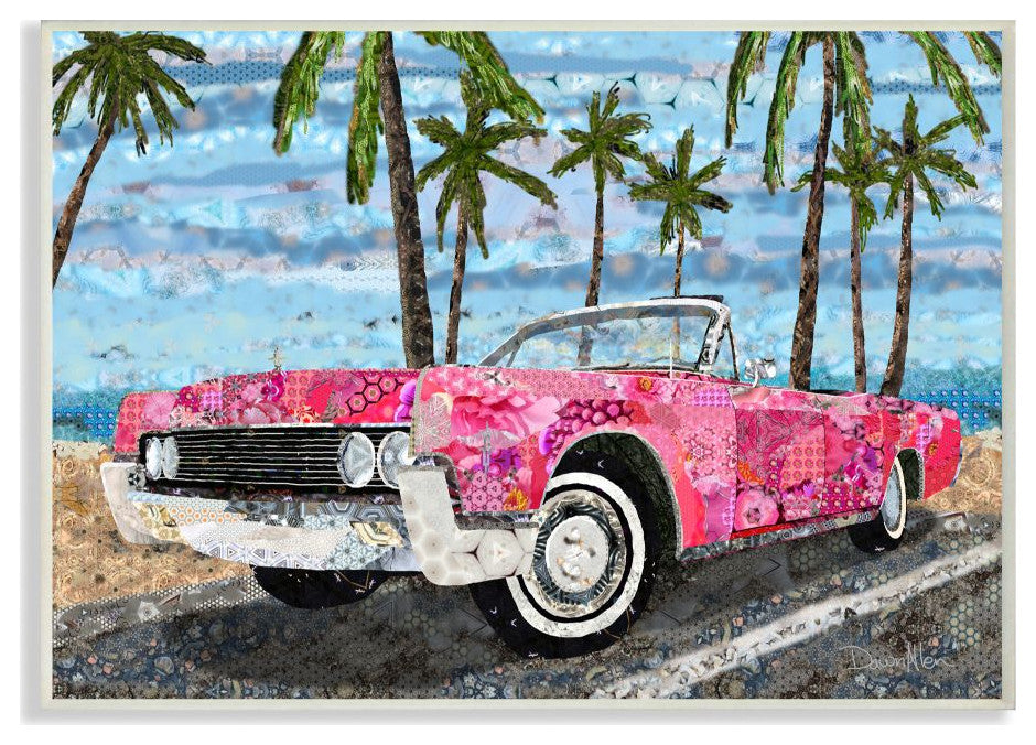 Abstract Car Collage Modern Design, 10"x15"