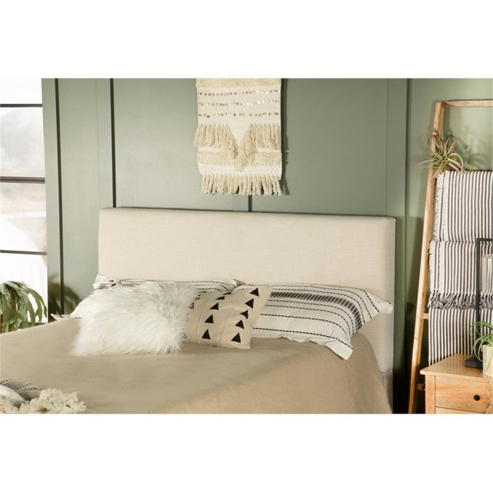 Coaster Pirro 46" x 65" Fabric Upholstered Queen/Full Headboard in Sand Beige