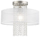 Livex Lighting Brushed Nickel 1-Light Ceiling Mount
