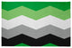 Aromantic Chevron Chenille Rug, Aromantic Chevron, 4'x6'