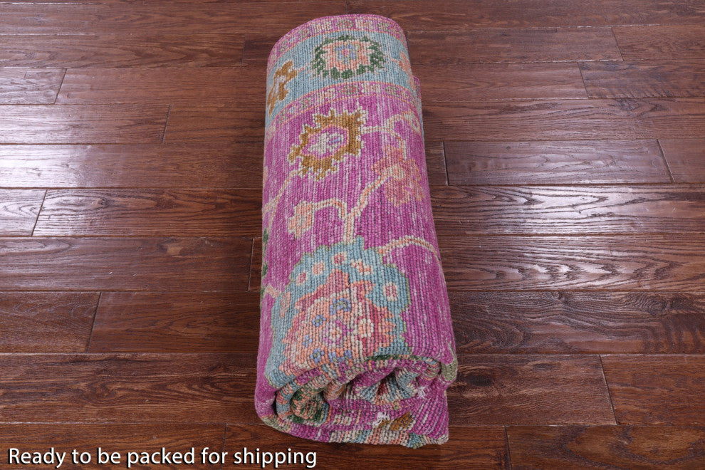 5' 3" X 8' 0" Turkish Oushak Hand Knotted Wool Rug - Q15871